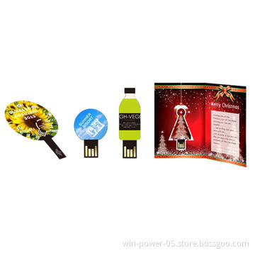 Promotional Card USB Flash Drive, 1-64GB, Full Color Printing, CE/FCC/RoHS Marked, Your Logo Welcome